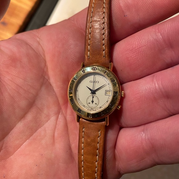 Gucci Vintage 3800L Ladies Chronograph Watch! New Battery! - Picture 1 of 12